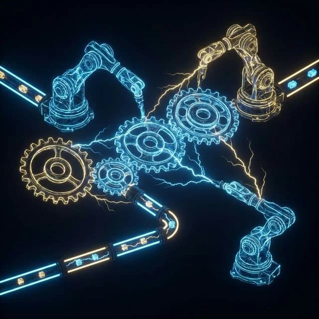 Visualización 3D de automatización de procesos